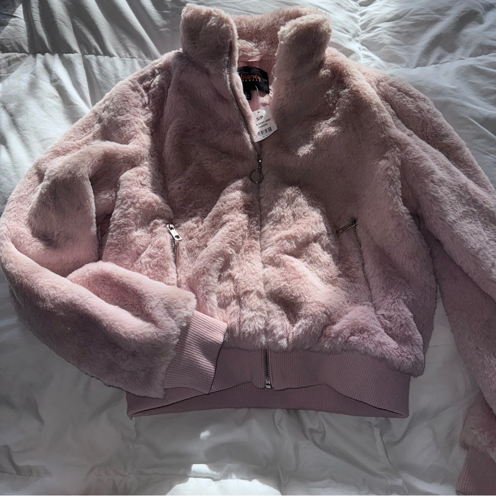 Faux fur coat